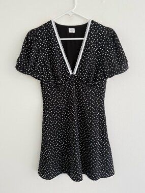 Sunday Best Mille Black Heart Printed Mini A Line Dress 4